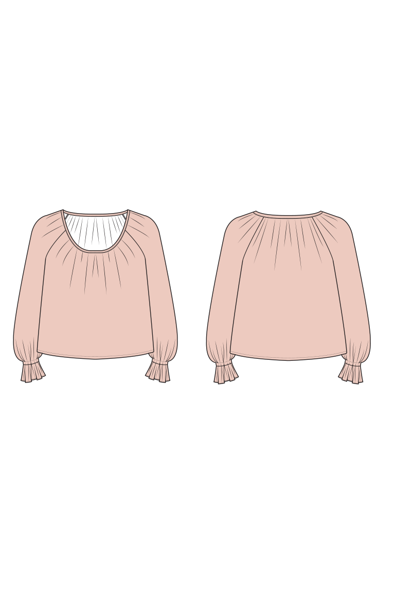 The  sewing pattern, from Seamwork